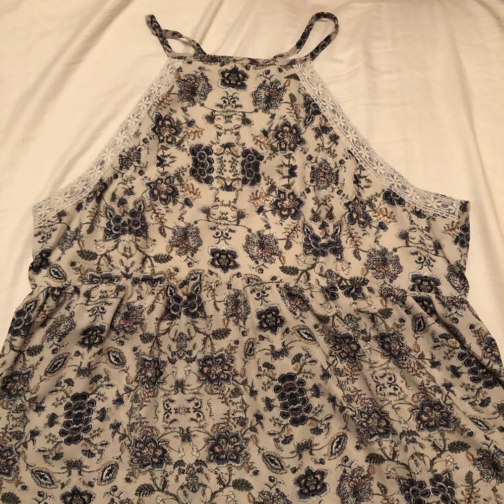 Floral halter top